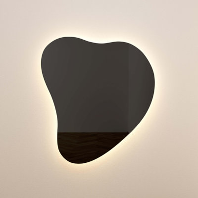 Mirrors LED Teardrop Black Tinted Wall Mirror