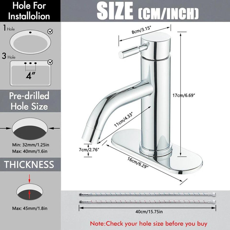 Deck -handle Bathroom Faucet