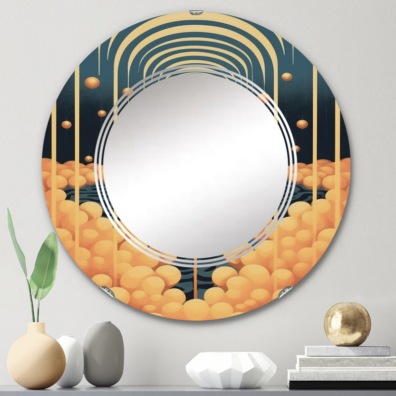 Dubuc - Modern Wall Mirror Round, 24 po x 24 po