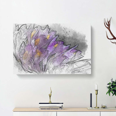 Wild Purple Orchid Flowers - Wall Art