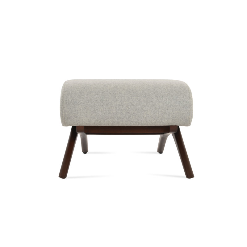 Repose-pieds en bois BRC, Blanc