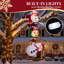 Décoration de Noël gonflable suspendue père Noël 7,5 pi
