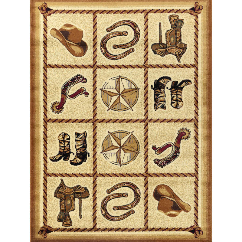 Southwest Area Rug, Rectangle 7'10" x 10'3"