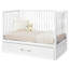 HushCrib 3-in-1 Convertible Crib with Trundle, Toddler Bed, Daybed, White