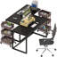 Damier Metal Base Computer Desk