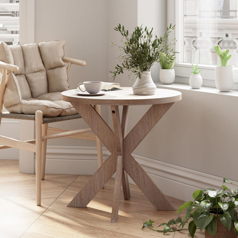 Table de bout ronde COZAYH Farmhouse