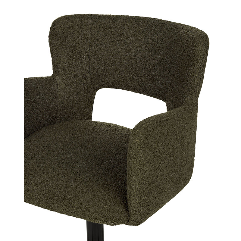 Raeonna Polyester Office Chair, Green