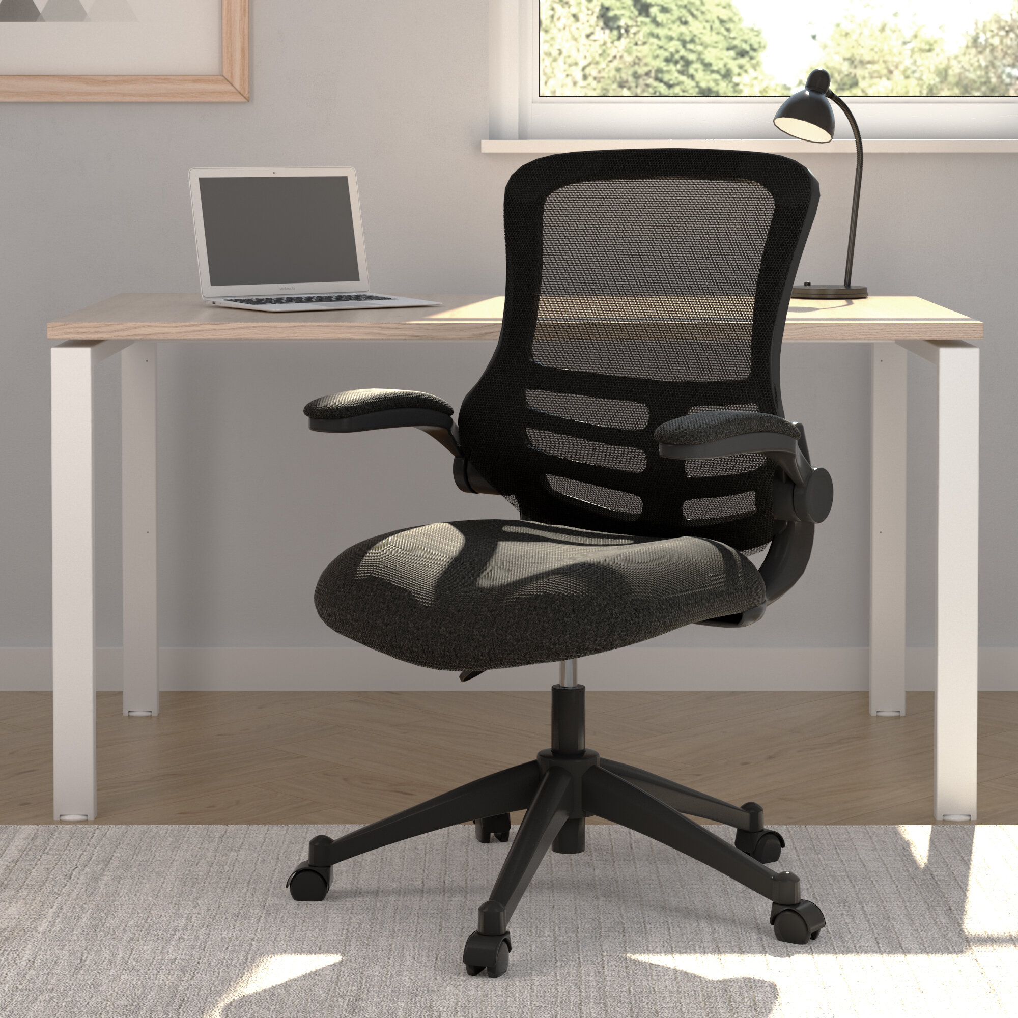 Computer chair with on sale mesh back