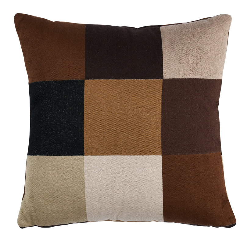 Schumacher x David Kaihoi Embroidered Tile Pillow