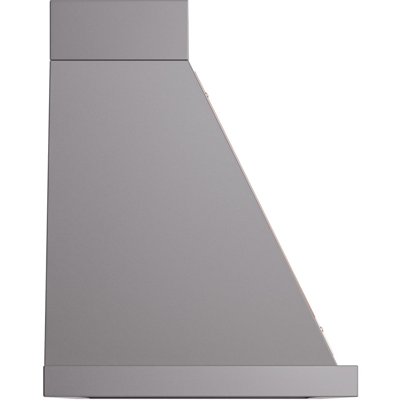 ILVE Nostalgie II Series Noblesse 48 inch Wall Mount Range Hood with 600 CFM, Graphite Matte/Copper