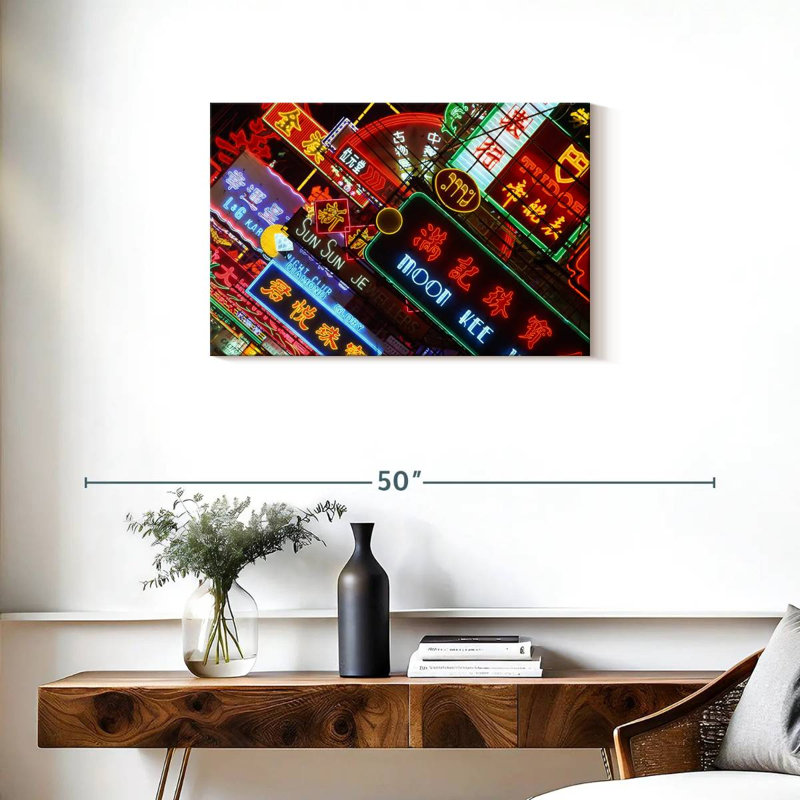 Tergel Kowloon Neon Lights, 20" H x 30" W