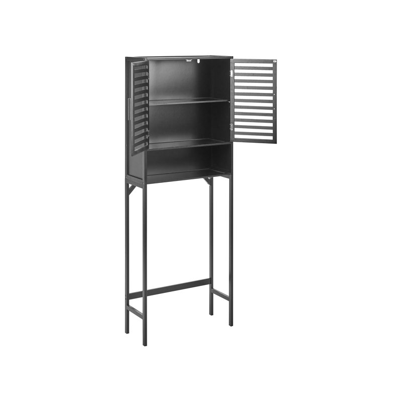Bamboo Wall Mounted Optional Bathroom Cabinet, Black