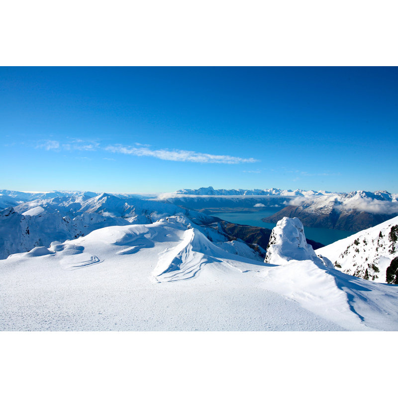 Glacier View From Top Of Mountain In Queenstown, New Zealand. - Wrapped Canvas Print, 20cm H x 30cm W