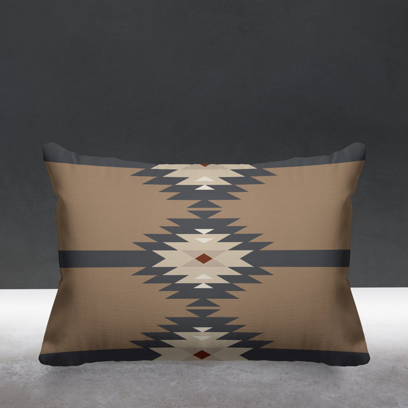 Coussin décoratif intérieur / extérieur Onida Southwestern, Beige
