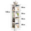 Bibliothèque standard en plastique H 50,4 "x l 18,1" Analeyah-1953308150