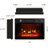 Ainara72" Electric Fireplace TV Stand with Electric Fireplace Heater& Storage – Holds TVs up to 80", Modern Entertainment Center for Living Room-320371956