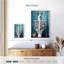 Lama sur une toilette sur toile-1687653643