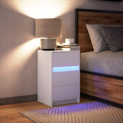 Dawens 38cm W Manufactured Wood Bedside Table