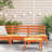 Ophelia & Co. Patio Sofa Armless Wax Brown Solid Wood Pine-1925535453