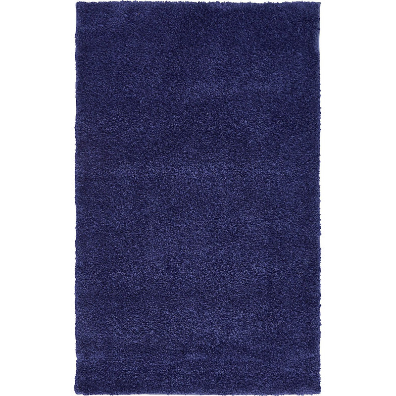 Tapis bleu marine Zuniga, Marine, Rectangle 9' x 12'