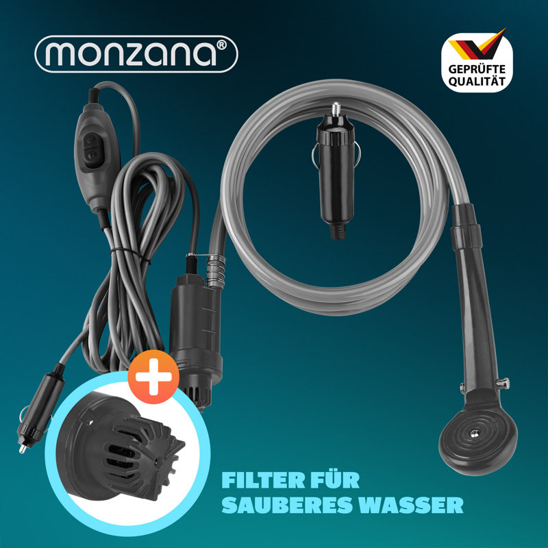 Monzana Portable Plastic / Acrylic Hanging Shower Outdoor Shower and Footwash Spout