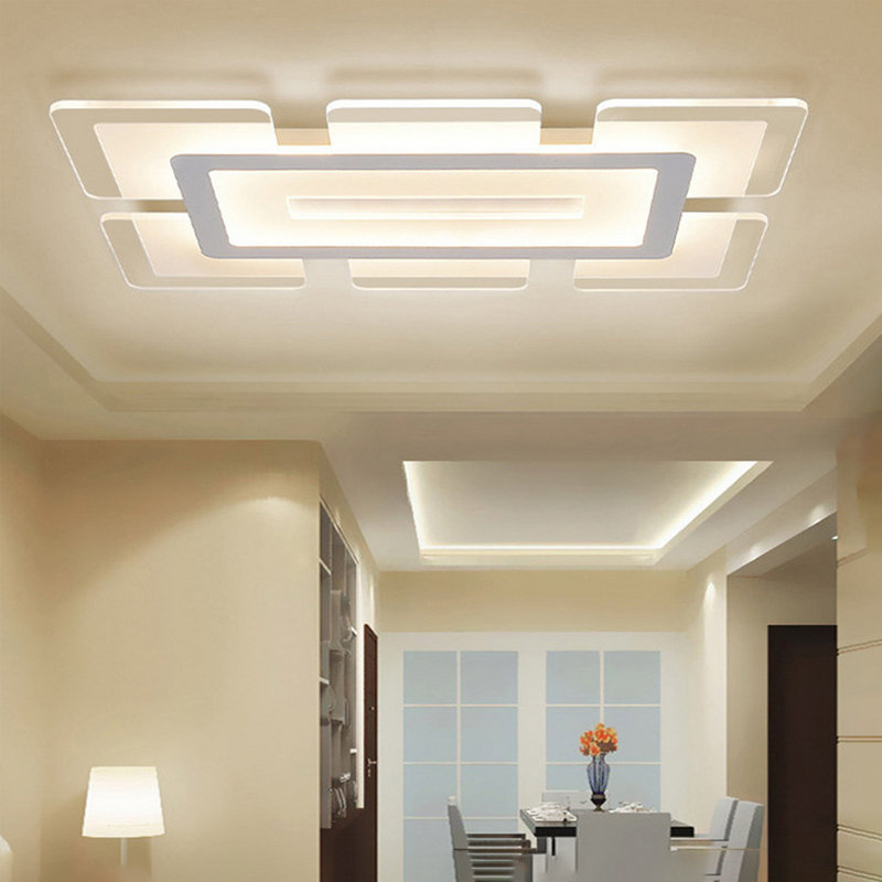 Bozzuto Acrylic LED Flush Mount, 1.5" H x 23.5" W x 15" D, 3000K