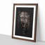Leopard In The Dark Paint Splash - Picture Frame Graphic Art-56922940-56922944