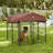 54'' H Panel Metal Yard Kennel With Door