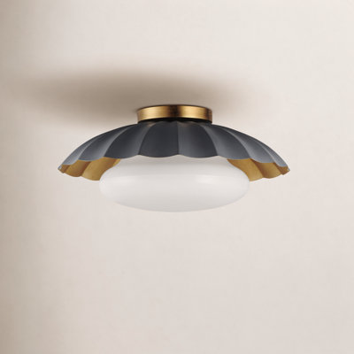 Granduca Single Light Glass Flush Mount