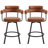 Rozie Swivel 26" Faux Leather Counter Stool-723851642