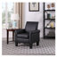 Fauteuil rembourré en similicuir de 29 po Alrun