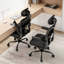 Chaise de bureau ergonomique en maille d'acier ergonomique