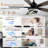  52" Modern 5-Blade Ceiling Fan with Dimmable Light and Remote, 6-Speed Black DC Motor with DIY LED Shade for Living Room-1264761098