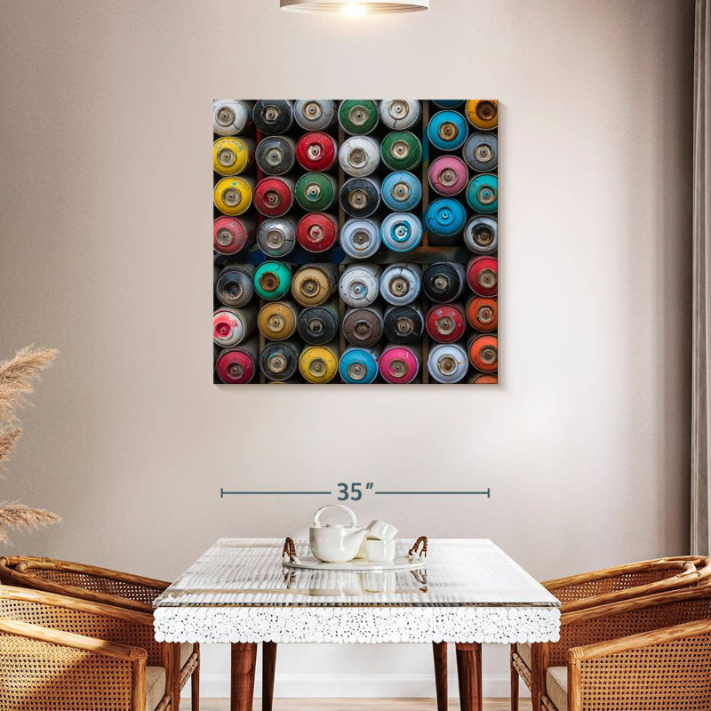 Senne Spray Paints, 36" H x 36" W