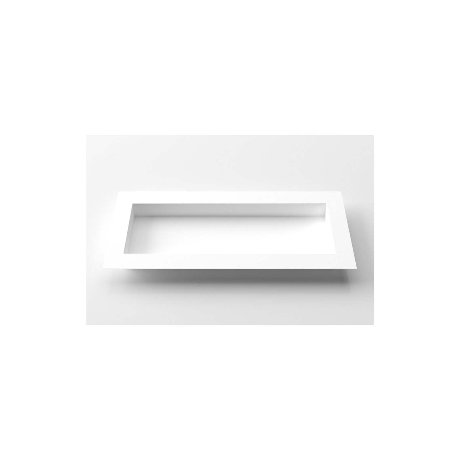 Geo Series Metal Planter Box, White