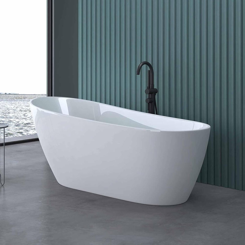 Baignoire de trempage autoportante en acrylique