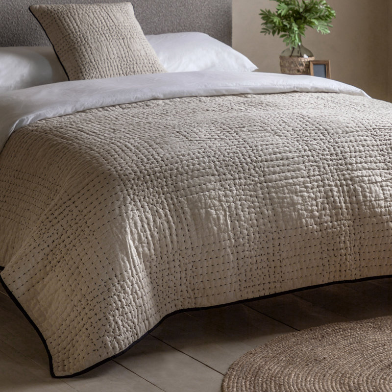 Burdeshaw Cotton Blend Solid Colour Bedspread
