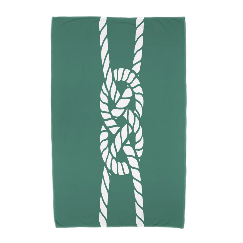 Serviette de plage en microfibre Hancock, Vert