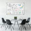 Tableau blanc magnétique 36 po x 24 po avec gomme à sec et stylos-126187206