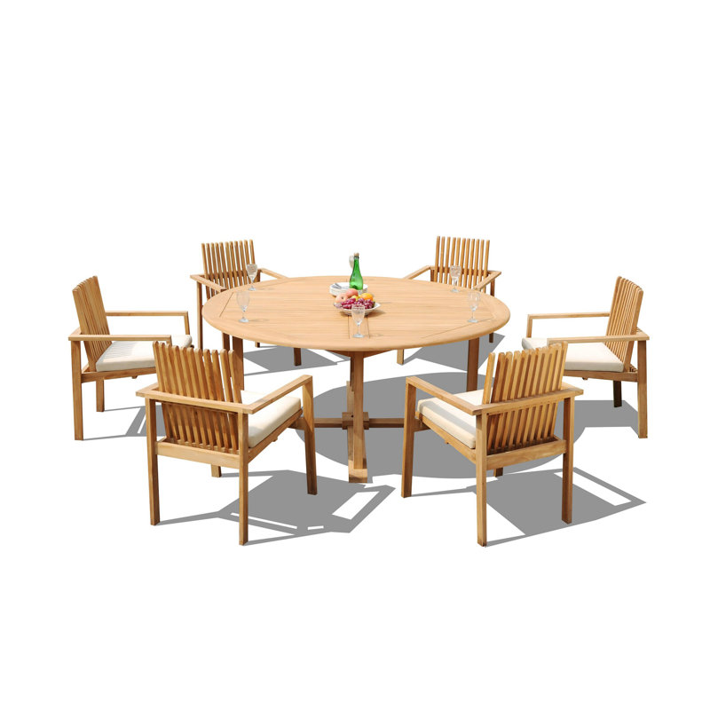 Outdoor 9 - Piece Teak Dining Set