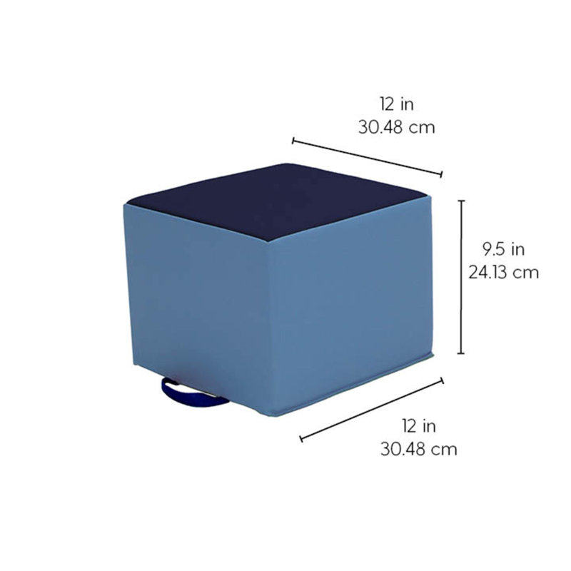 Coussins SoftScape Carry Me, 4 pièces, Bleu marine / bleu poudre