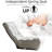 Ergonomic Recliner Chair - Supports Various Activities Gray Linen Filled Adjustable Reclining For Dorm Space Saving Metal
