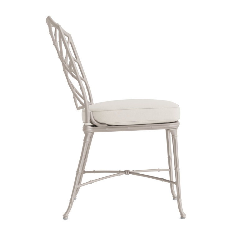 Calcutta Outdoor Dining Side Chair, Fusion Natural, Tan, Dove Smooth