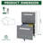 2-Drawer Mobile File Cabinet With Lock, All-Steel Metal Storage Cabinet On 360° Wheels