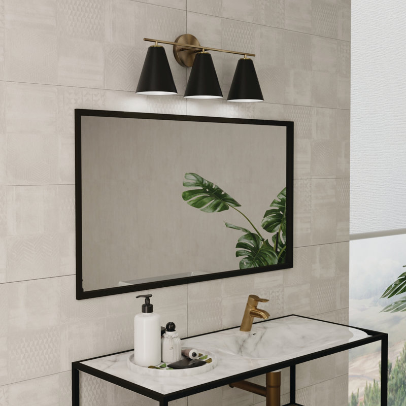 Charlie 3 - Light Dimmable Vanity Light, Black