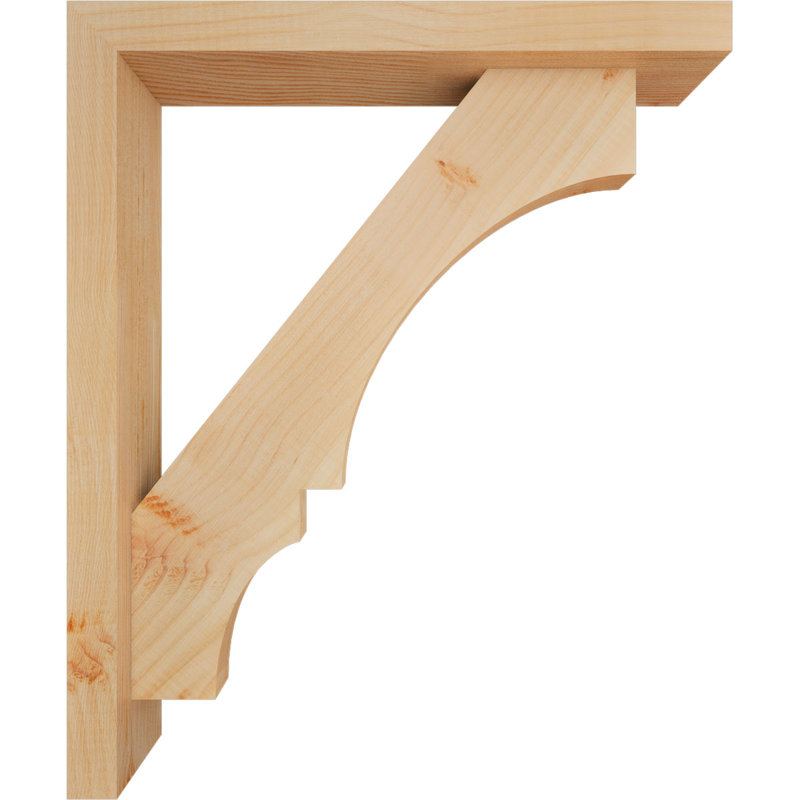 Support de bloc Balboa avec entretoise décalée, 24 x 20, Sapin Douglas de l 3 1/2 (lisse)