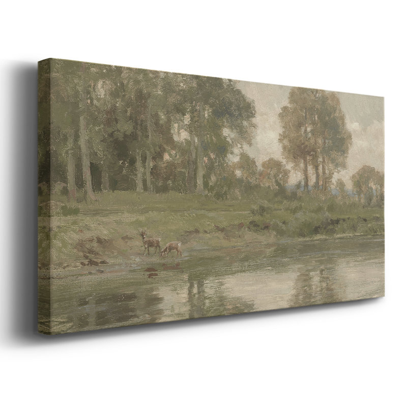 Série paysage - DCCCLXV III - Toile tendue avec châssis - Prêt à être accroché, H 24 po x l 48 po