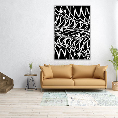 «Curvature Black and White», reproduction d'art sur toile