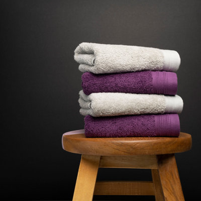 Kendra 4 Piece 100% Cotton Hand Towel Set