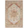 Oriental Machine Woven Polyester Area Rug in Cream/Ivory